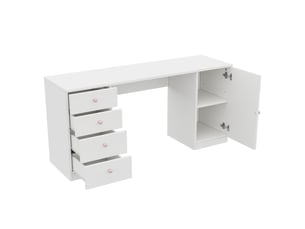 Bureau enfant Bliss Lite 155 cm coloris blanc
