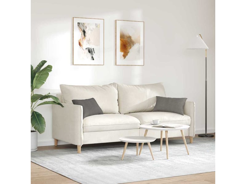  Lot de 2 coussins de canapé, coussins décoratifs gris clair 50 x 30 cm cf59067  - Conforama D