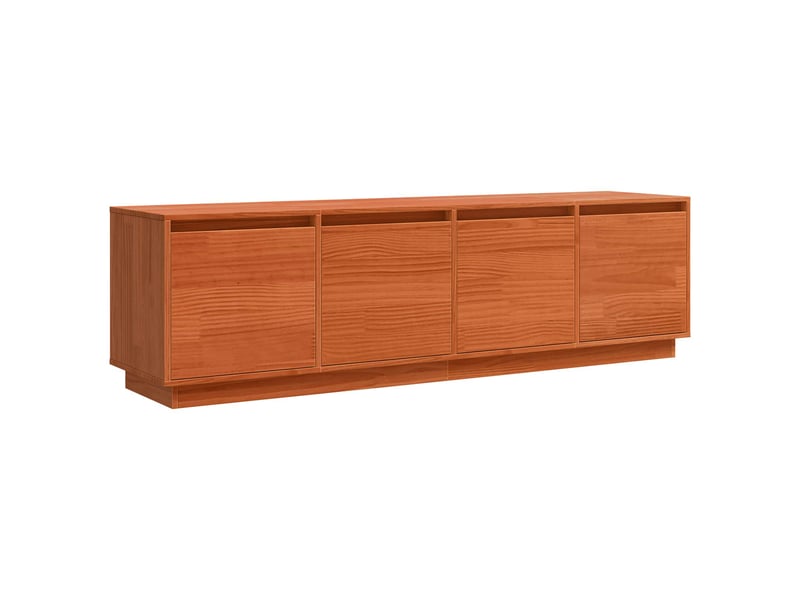  Meuble tv - banc tv - meuble de rangement 156 x 37 x 45 cm marron bois d'ingénierie  - Conforama A