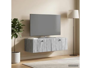 Meuble tv coloris gris 98 cm <strong></strong> <strong></strong>