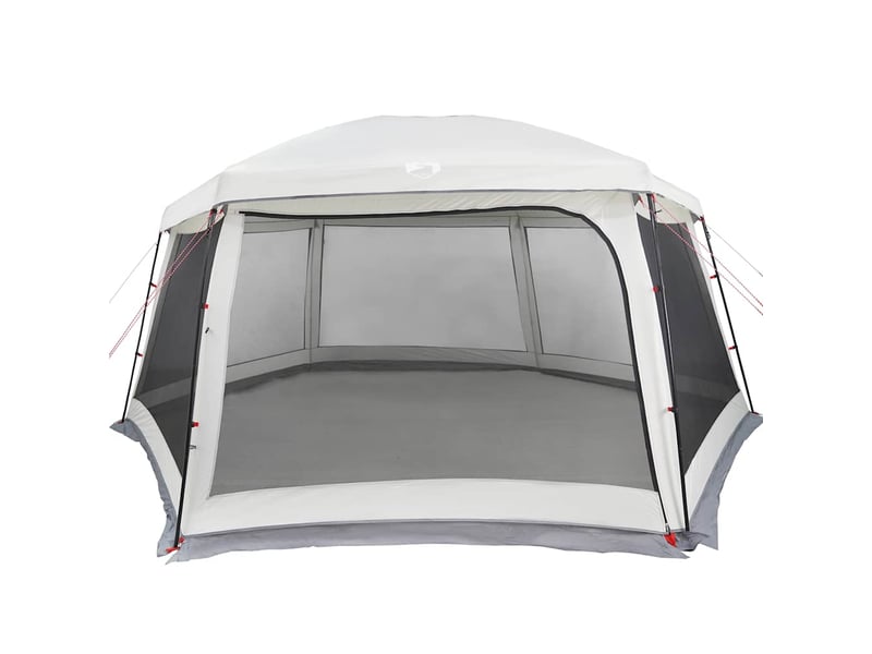  Tente piscine toit amovible parois maille gris 618x532 cm  - Conforama E