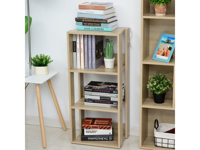  Bibliothèque murale en bois à 3 étagères, stable grâce à ses pieds antidérapants, 40 x 29,2 x 87,9 cm  - Conforama D