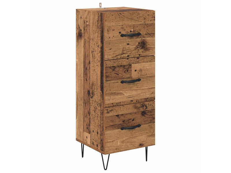  Buffet - bahut - meuble de rangement bois ancien 34 x 34,5 x 90 cm bois d'ingénierie  - Conforama A
