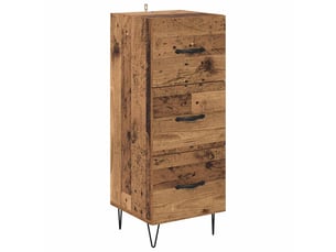 Buffet - bahut - meuble de rangement bois ancien 34 x 34,5 x 90 cm bois d'ingénierie