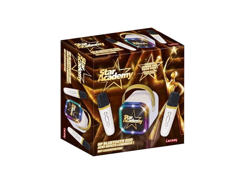  Enceinte karaoke bluetooth hp duo star academy avec 2 micros sans fil LAN3181860175354 - Conforama A