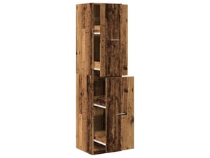 Meuble de rangement, armoire d'apothicaire vieux bois 40x41x174,5 cm bois ingénierie