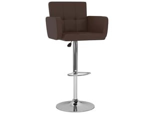 Lot de 2 tabouret de bar, chaise de bar marron similicuir shl28607