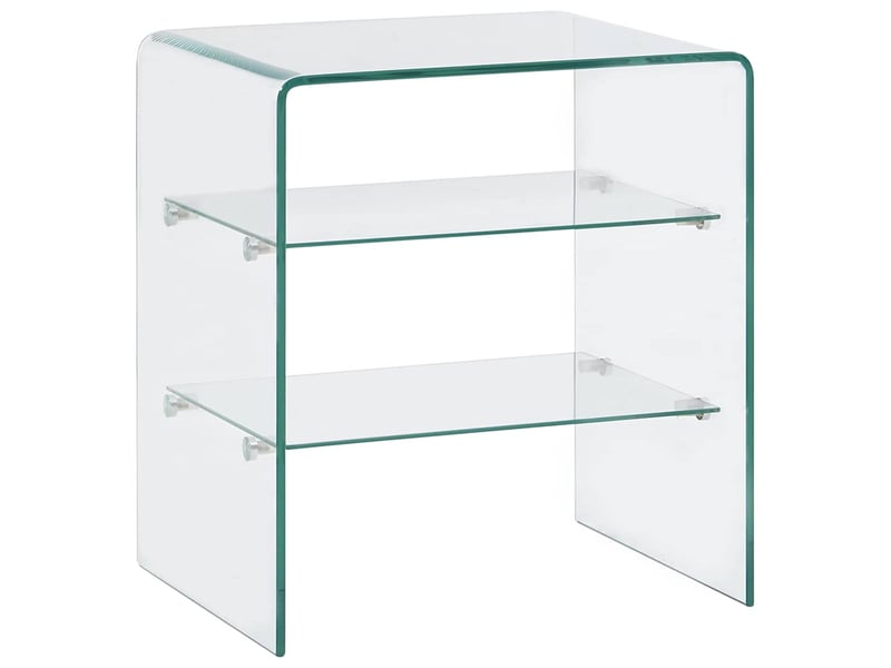  Table basse - table de salon - table à thé 50x40x56 cm verre trempé  - Conforama B