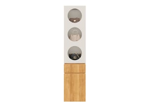 Armoire 2 porte(s) battante  1 tiroir(s) MAISENTIEL  coloris bicolore largeur 45 cm