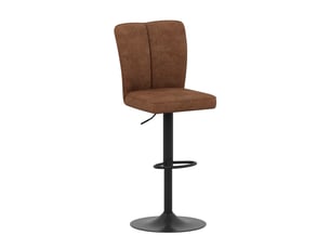 tabouret de bar assise réglable en hauteur <strong>HAUSS SPOLE</strong> - marron hauteur d'assise 63 cm vendu Par paire