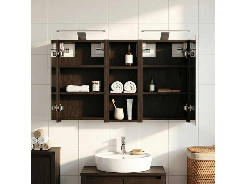  Ensemble de meubles de salle de bain 3 pcs 80x10.5x50 cm shl574  - Conforama D