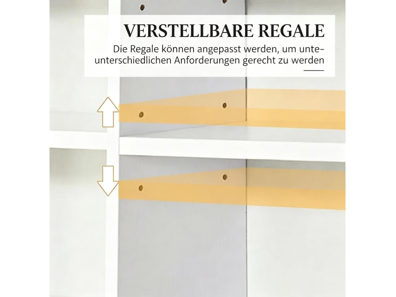  Meuble de rangement médias 102x23,5x195 cm réglable mdf blanc  - Conforama D
