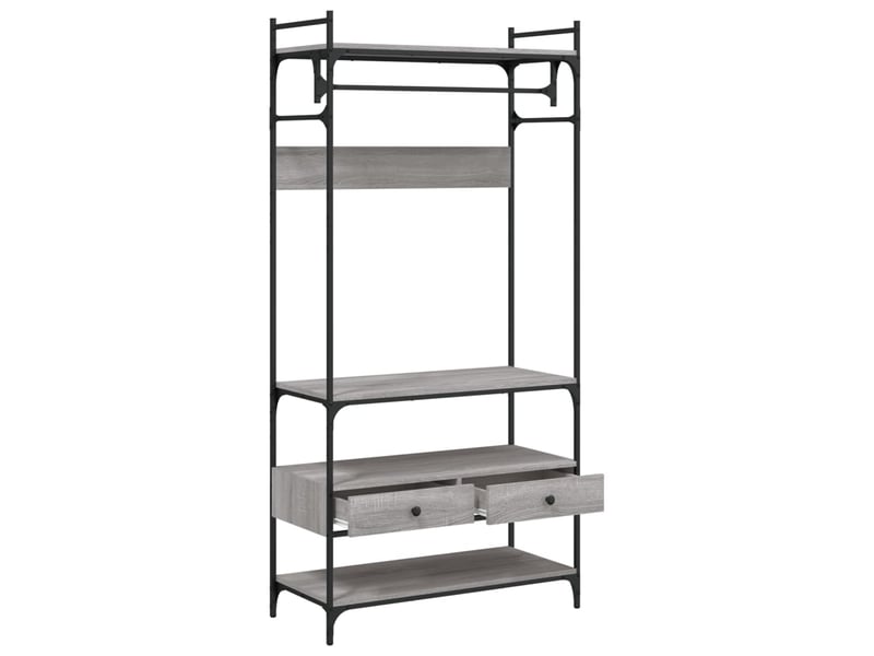  Armoire à tiroirs, commode sonoma gris 89x39x184,5 cm bois d'ingénierie  - Conforama E