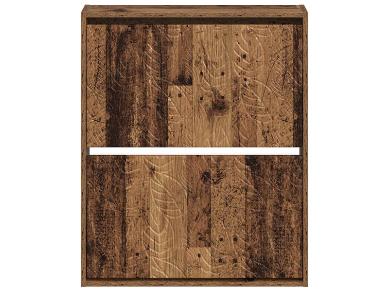  Meuble à chaussures mural, armoire à chaussures delft 71x17x86 cm bois ancien  - Conforama D