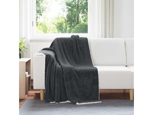Plaid canapé gris foncé 130x150 cm 1 kg polaire