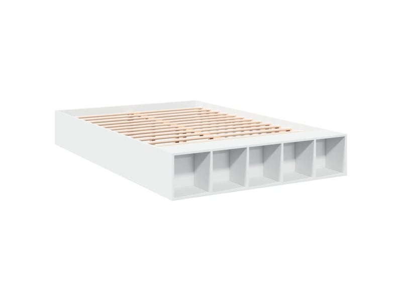 Lit double- lit adulte - cadre de lit sans matelas blanc 150x200 cm - Conforama B