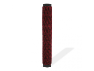 Tapis d'entrée rectangulaire à nœuds 80x120 cm rouge - comfortxl