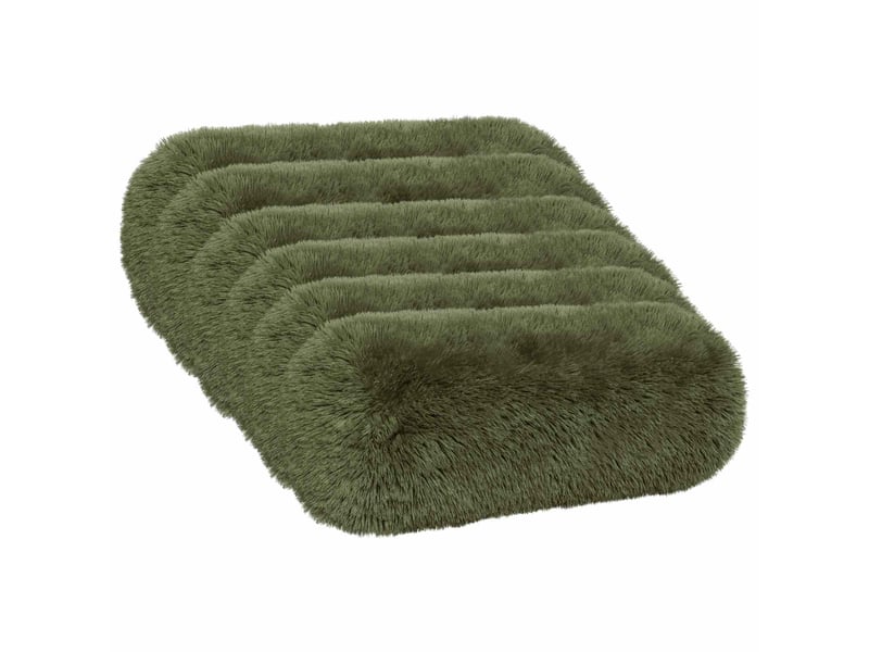 Lot de 6 coussins avec oreiller, coussins décoratifs heerlen vert fleece pv cf50934 - Conforama A