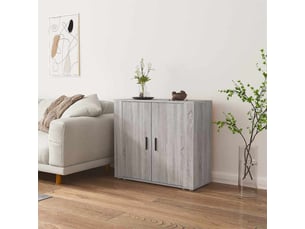 Buffet - bahut - meuble de rangement sonoma gris 80x33x70 cm bois d'ingénierie