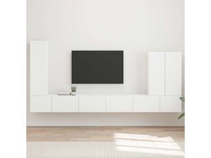 Meuble tv coloris blanc 98 cm <strong></strong>  <strong></strong>