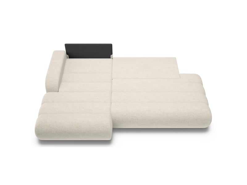 Selsey arione - canapé d'angle convertible - 283 cm - chenille crème Arione - Conforama D