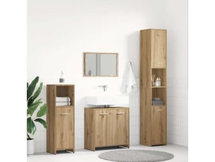 Ensemble de meubles salle de bain 4 pcs bois d'ingénierie cf63963