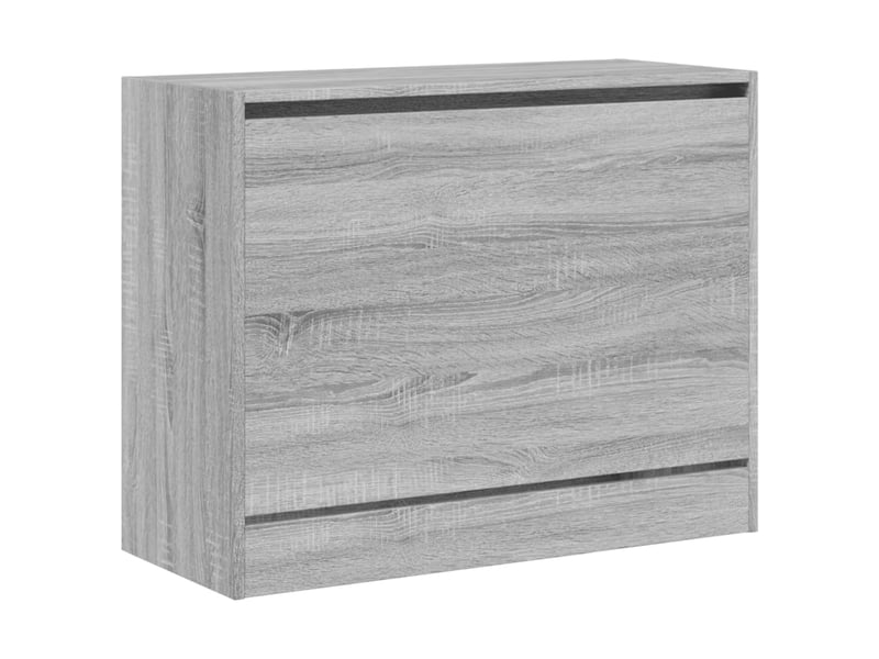  Meuble à chaussure, armoire à chaussures sonoma gris 80x34x63 cm bois d'ingénierie  - Conforama D