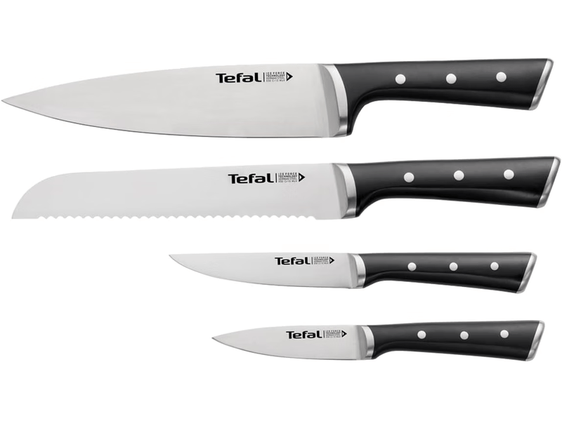 Lot de 4 couteaux ice force tefal k2325s75 - Conforama C