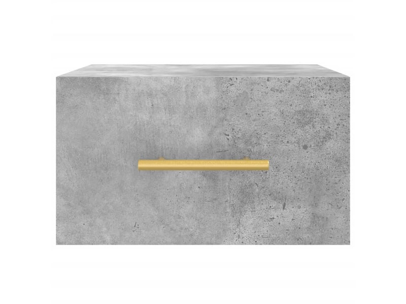  Table de chevet - cabinet de chevet - table de nuit murale gris béton 35x35x20 cm  - Conforama D