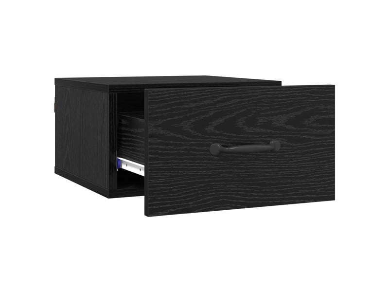  Table de chevet - cabinet de chevet - table de nuit chêne noir 35 x 35 x 20 cm bois d'ingénierie  - Conforama C
