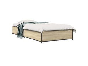 Lit simple 80x200 cm coloris marron