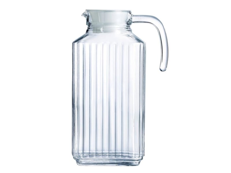  Carafe réfrigérateur pichet avec couvercle en plastique blanc 1,7l, 1 pichet  - Conforama A