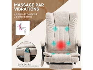 Fauteuil de bureau <strong></strong> <strong></strong> avec assise réglable en hauteur