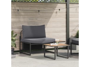 Ensemble de canapé de jardin 2 pcs, canapé d'extérieur anthracite acier