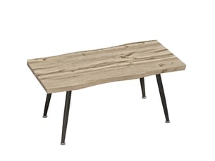 Table basse rectangulaire coloris bicolore MEUBLIV  - 50 cmx100 cm