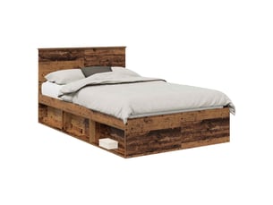 Lit 2 places 120x190cm coloris marron