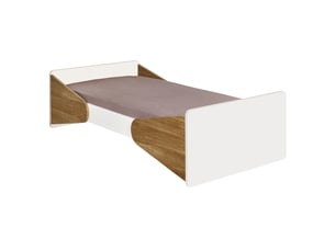 Lit simple 70x140 cm <strong>AKITEN RETAIL</strong>  <strong>Zahia</strong> coloris blanc