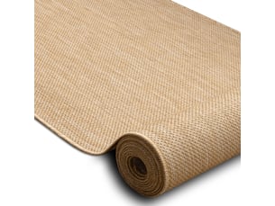 Le tapis de couloir sizal sion mélange tissé à plat naturel écru 80cm 80x820 cm