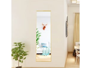 Miroir rectangulaire à poser coloris doré <strong></strong>  <strong></strong> - 150 cm x 40 cm