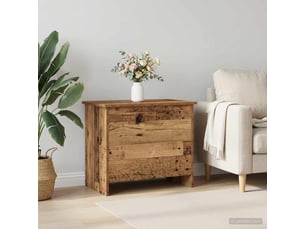 Coffre de rangement avec stockage bois ancien 60x40x50 cm