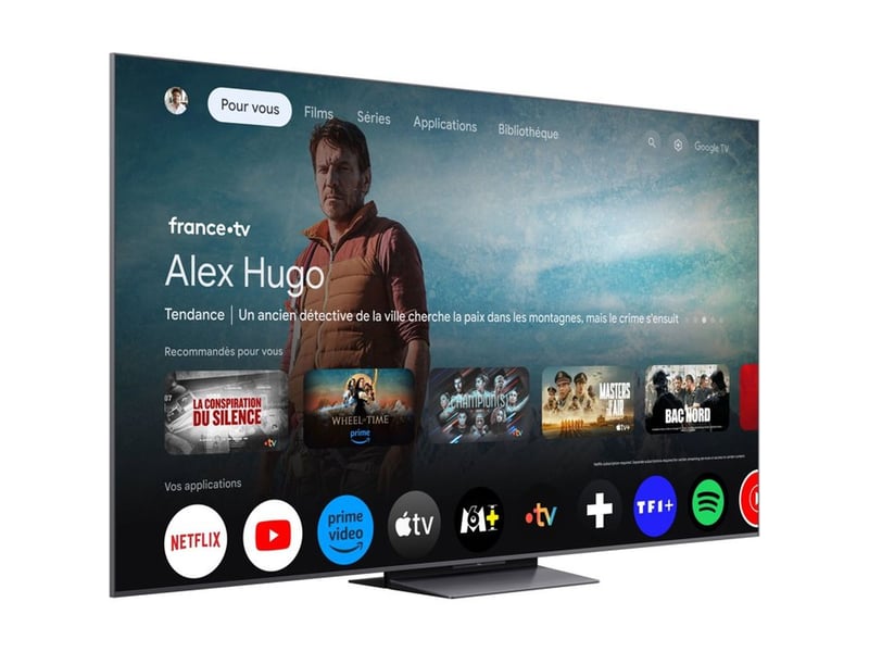  Tv 75 pouces qd-mini led 4k uhd 144 hz google tv dolby vision 75C81K - Conforama B