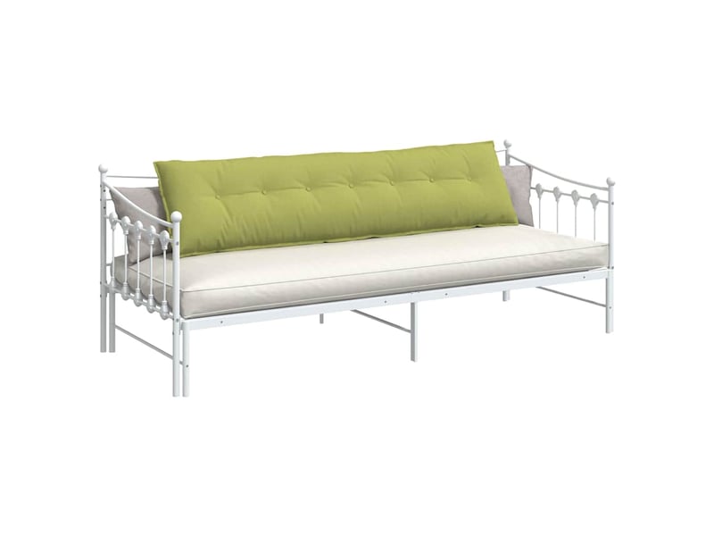 Coussin de dos, coussin de dossier vert clair 200 x 19 x 50 cm tissu cf55054 - Conforama C