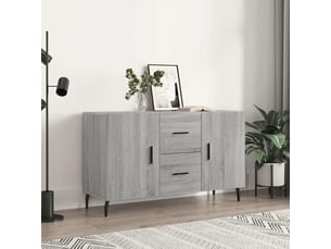Buffet - bahut - meuble de rangement sonoma gris 100x36x60 cm bois d'ingénierie