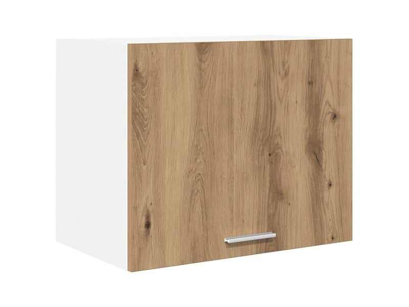  Meuble de rangement cuisine, armoire suspendue chêne artisan et blanc 50x31x40cm  - Conforama A