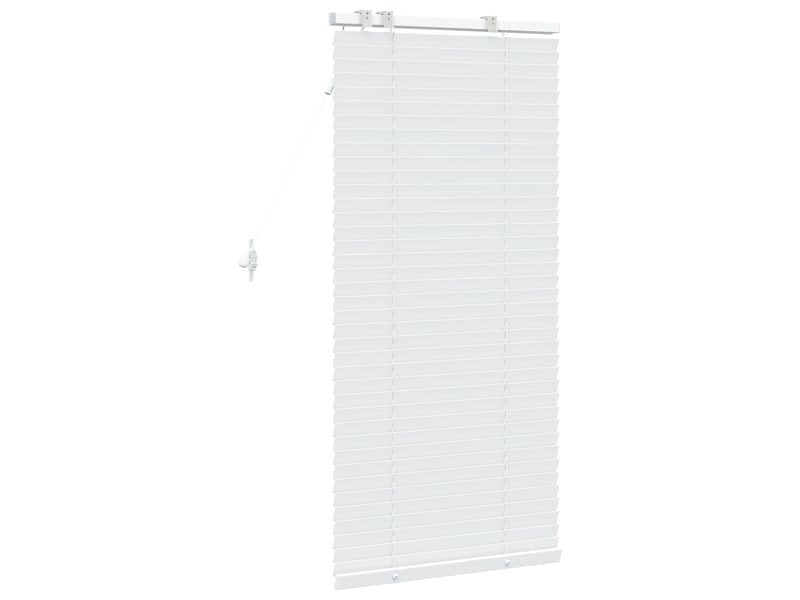 Store vénitien, store de fenêtre blanc 65 x 130 cm 35 mm bois de paulownia massif cf47816 - Conforama D