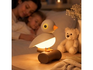 Veilleuse murale oiseau rechargeable avec détecteur de mouvement, fixation magnétique et commande tactile