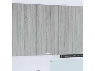 Meuble de rangement, armoire suspendue gris sonoma et blanc 50x31x100cm