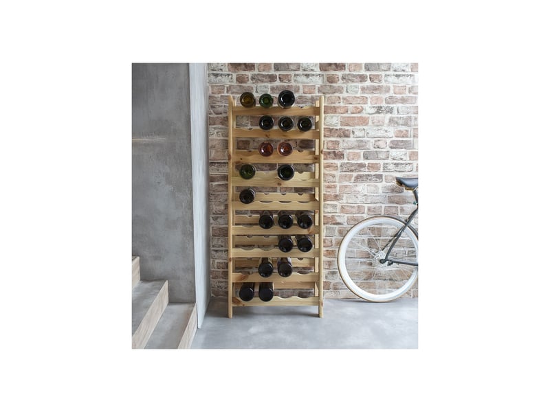  Range-bouteilles 36 bouteilles en bois 49 x 25 x 120 cm 62845 - Conforama B