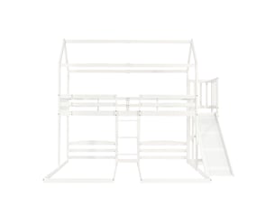 Lit superposé 90x200 cm SEYAKANY   coloris blanc