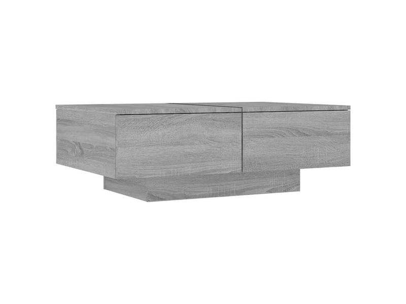  Table basse - table de salon - table à thé sonoma gris 90x60x31 cm bois d'ingénierie  - Conforama A